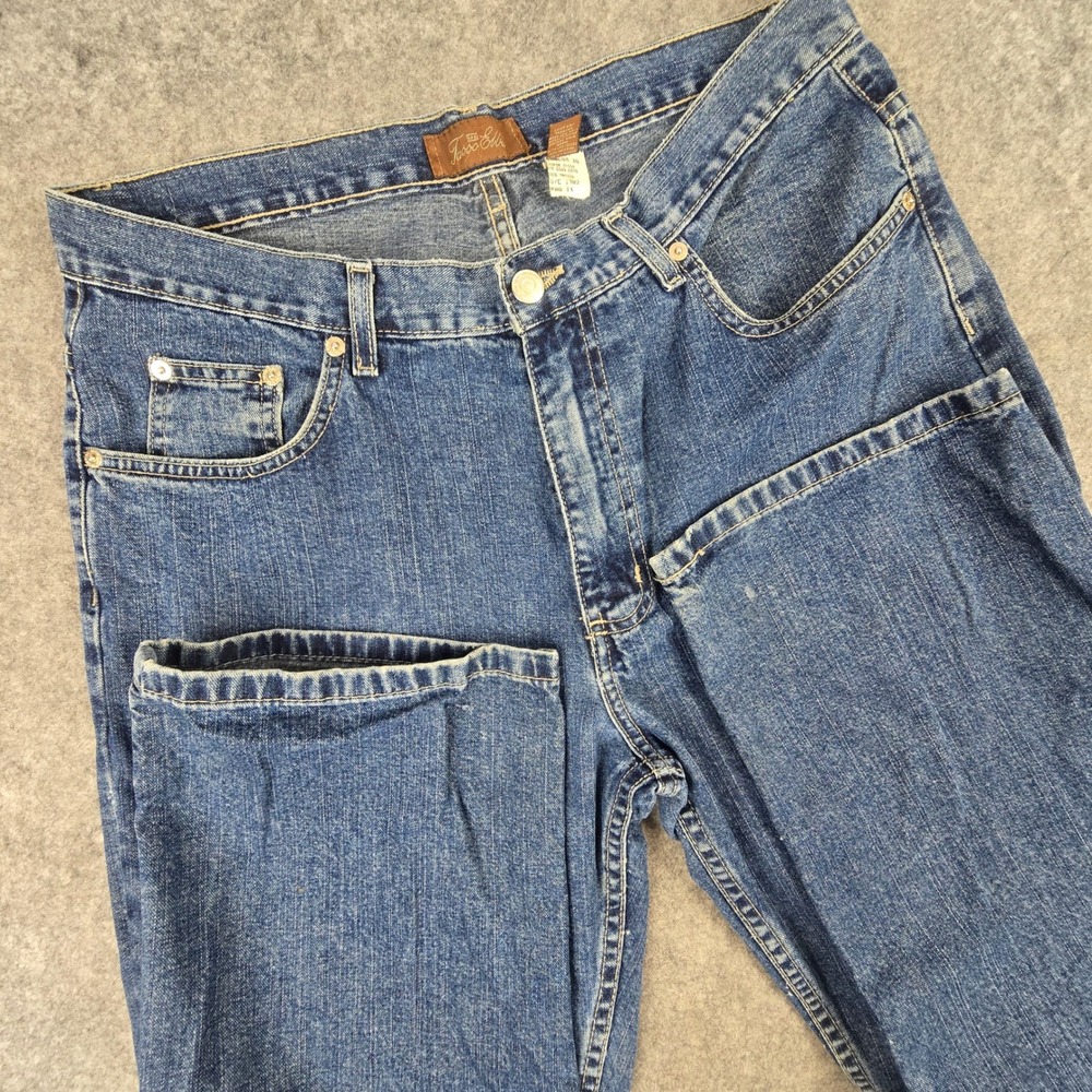 Tasso Elba Jeans Mens 34x30 Blue Medium Wash Straight Leg 100% Cotton